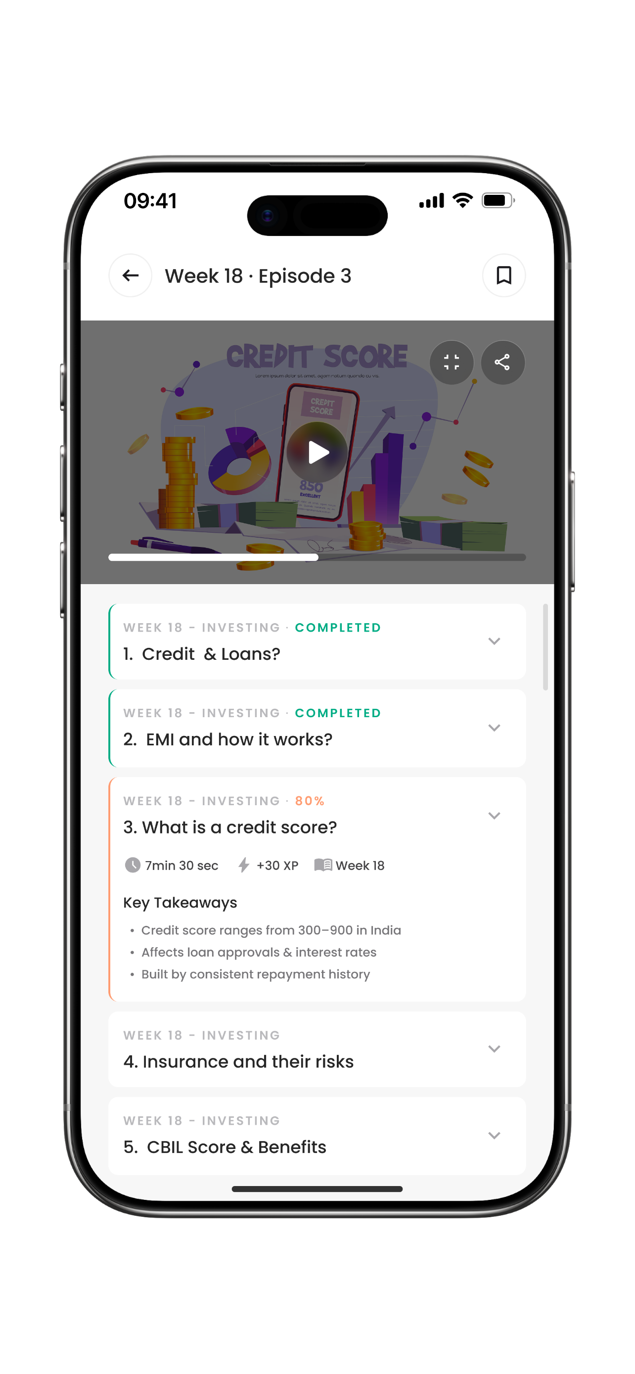 AlphaPE learning screen